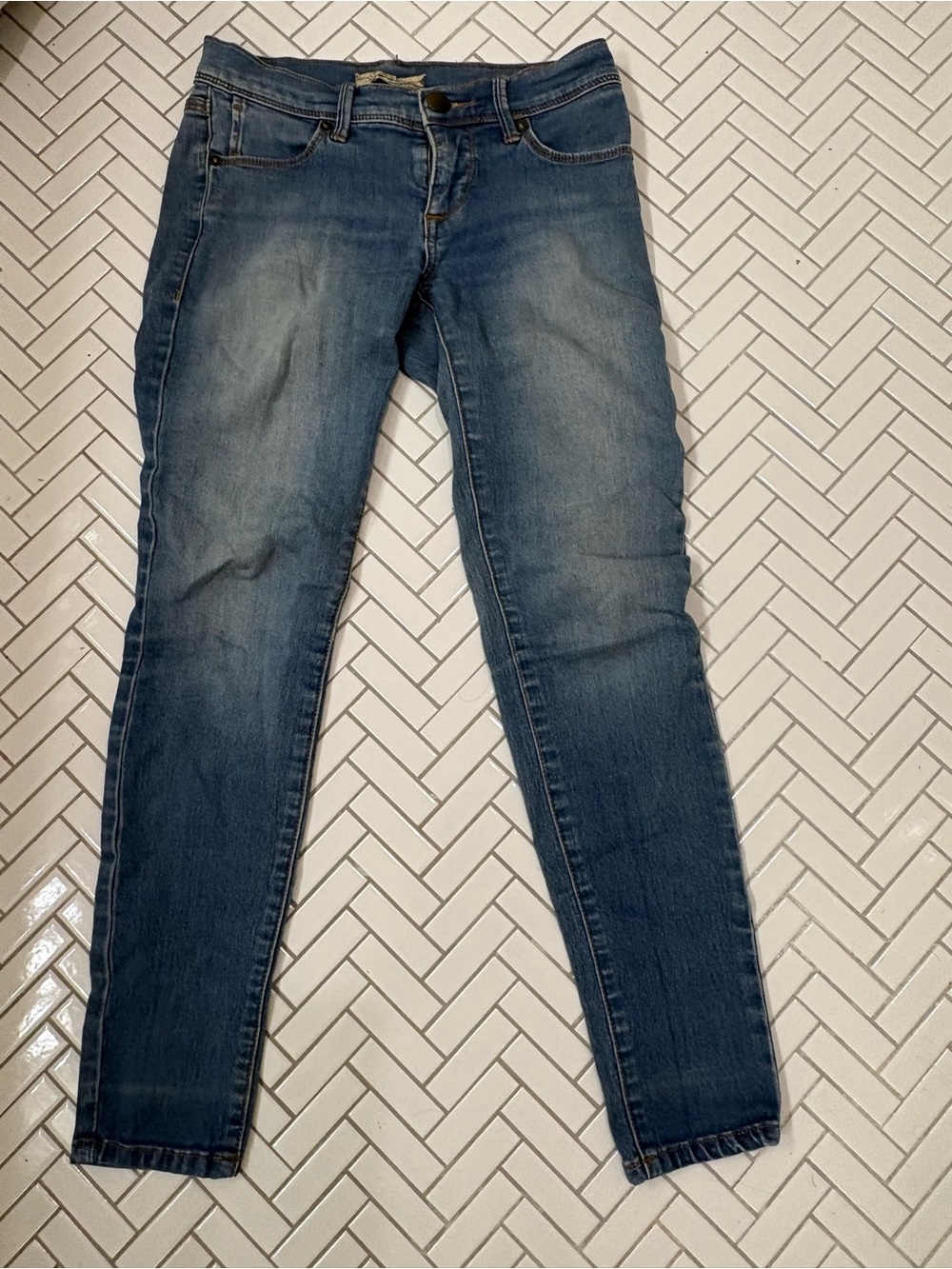 Free People Medium Blue Skinny Jeans